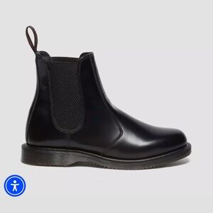 Dr Martens Flora Smooth Leather Chelsea Boots ~ Black ~ Size US 10